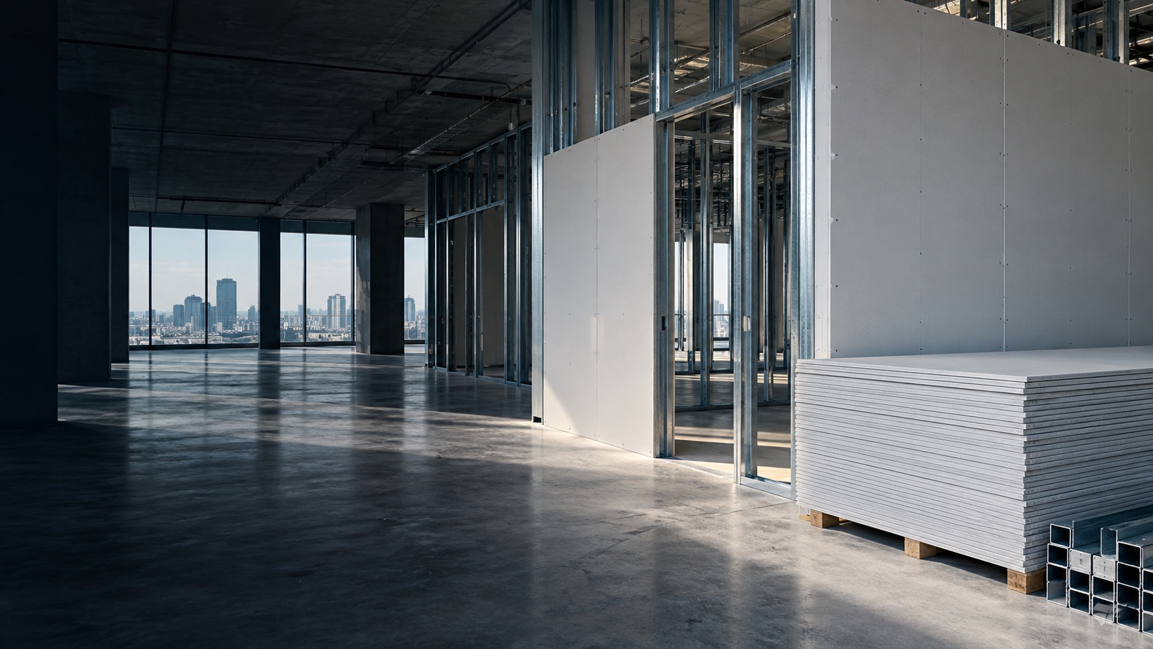 Boards, framing, ceilings, finishing materials and accessories coordinated around your market